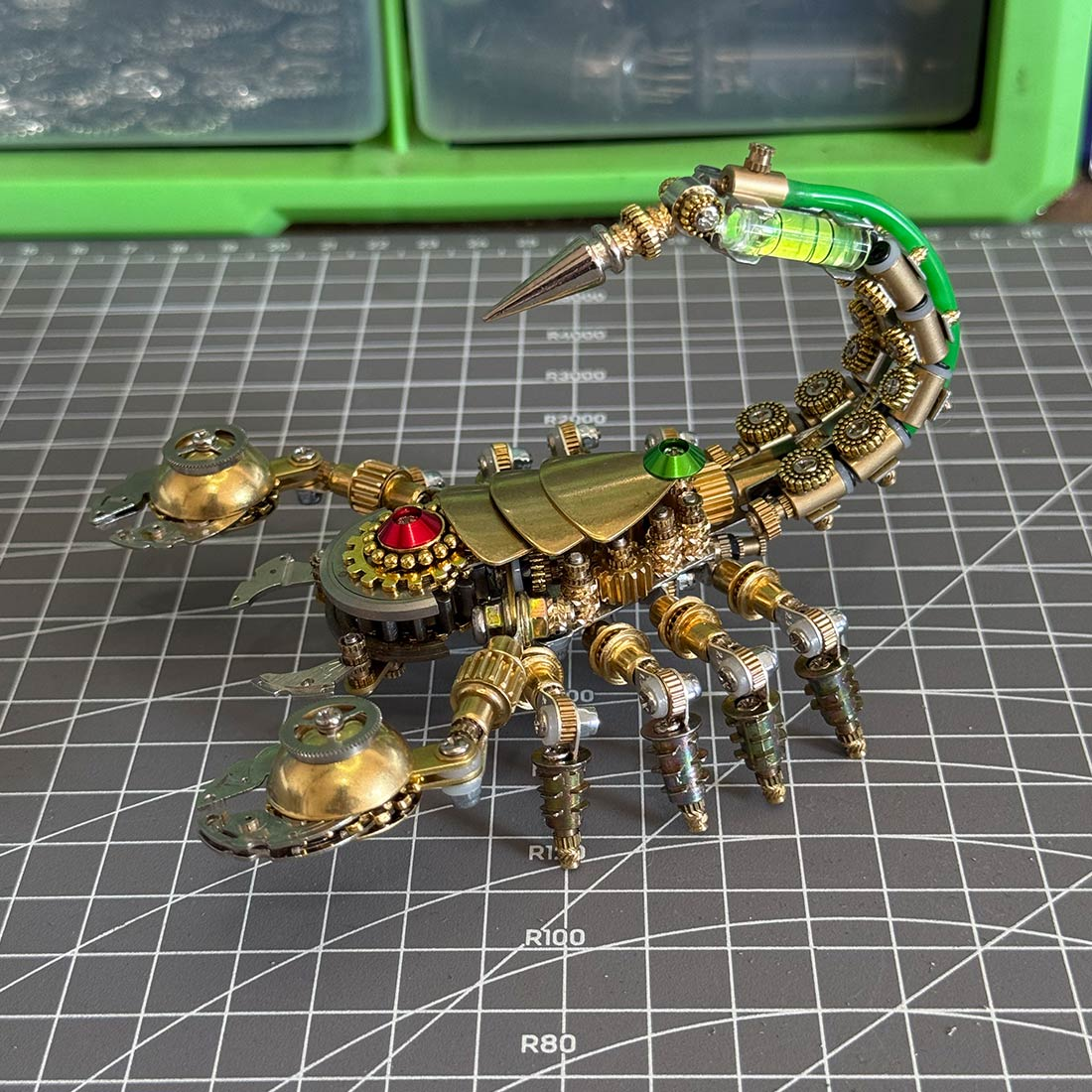3D Steampunk Metal Mechanical War Scorpion Model Kit 450+ PCS Creative Mechanical Display Build Kit