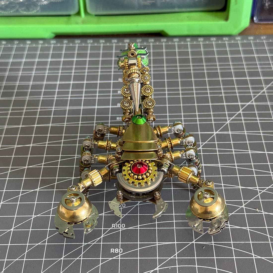 3D Steampunk Metal Mechanical War Scorpion Model Kit 450+ PCS Creative Mechanical Display Build Kit