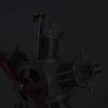 TECHING 1/6 Scale Model Metal Radial Engine Build Project 250+pcs Assembly