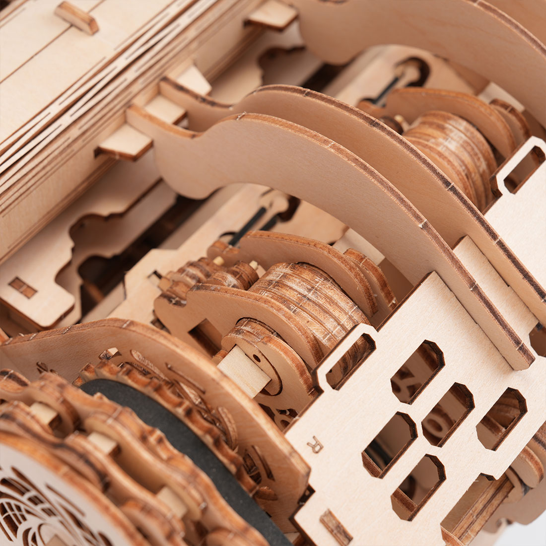 W12 Running Engine Model Kit 1400+ PCS Functional 3D Wooden Mechanical Car Engine