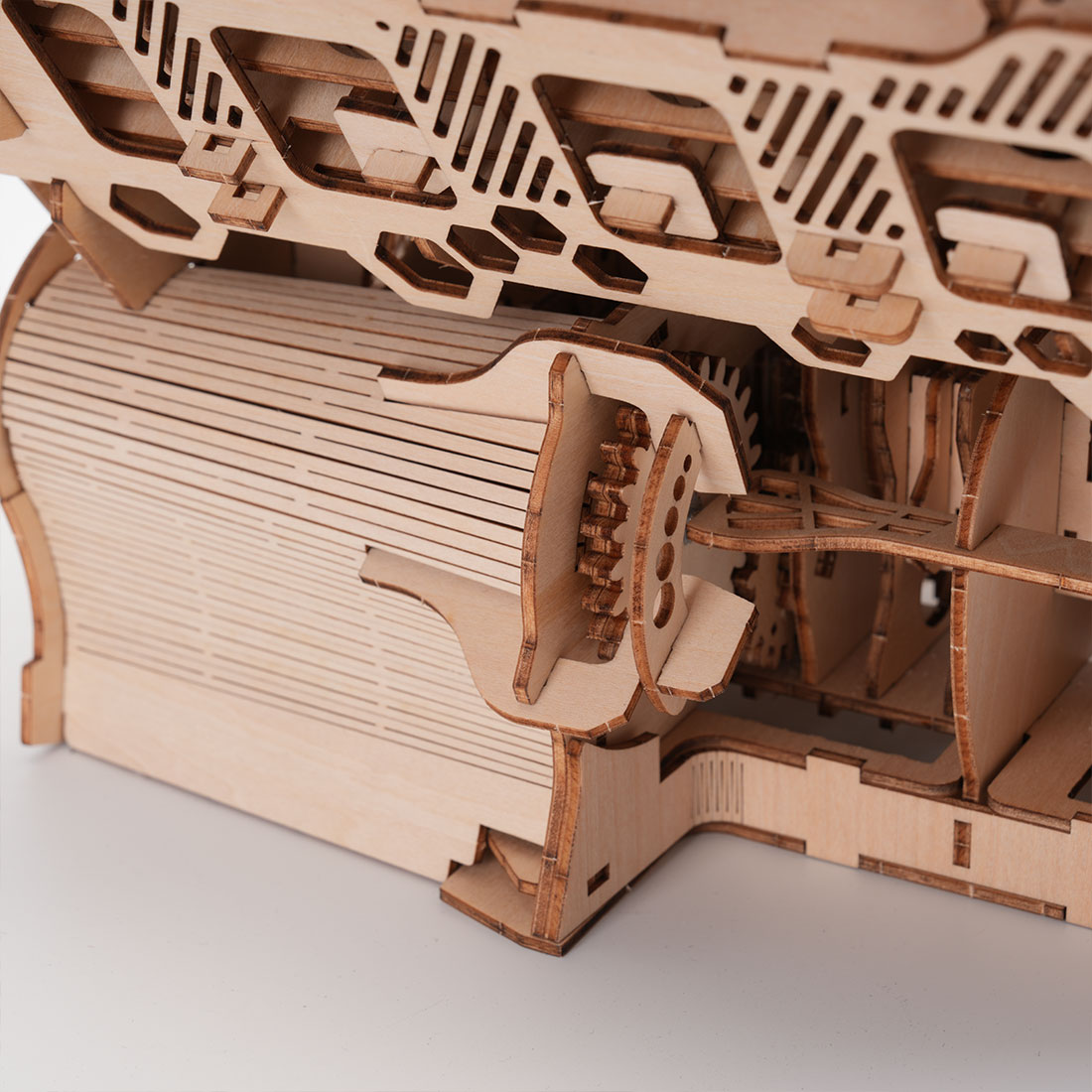 W12 Running Engine Model Kit 1400+ PCS Functional 3D Wooden Mechanical Car Engine