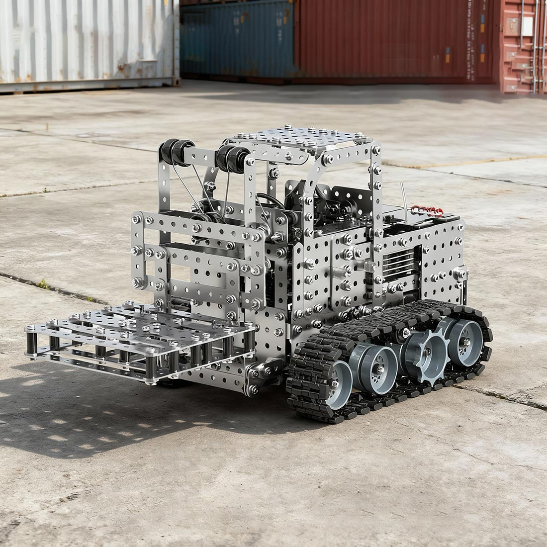 RC Metal Forklift  3D Metal Model Kit for Adults 1476 PCS Difficult Puzzle