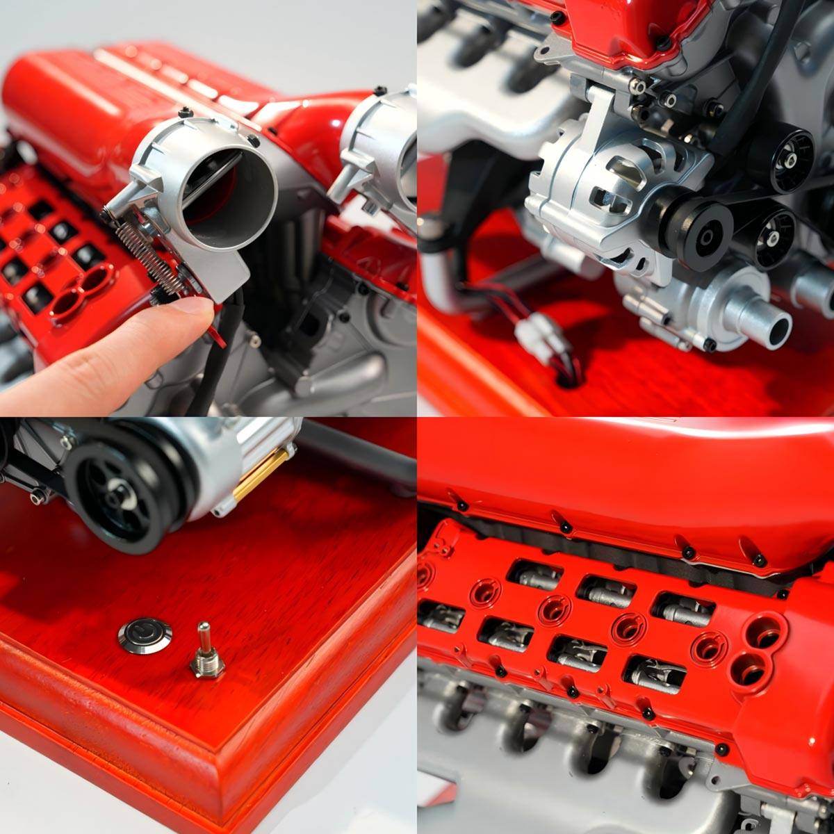 TECHING DM108 Metal V12 Engine Model Kits Build Your Own V12 Supercar Engine That Really Runs 800+PCS