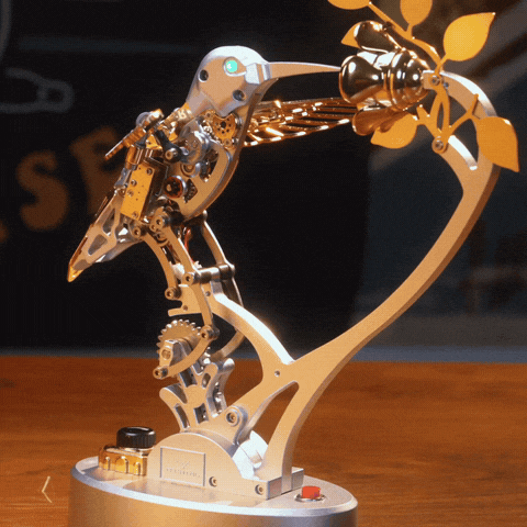 Steampunk Mechanical Bird Metal DIY Model Kit 250+PCS
