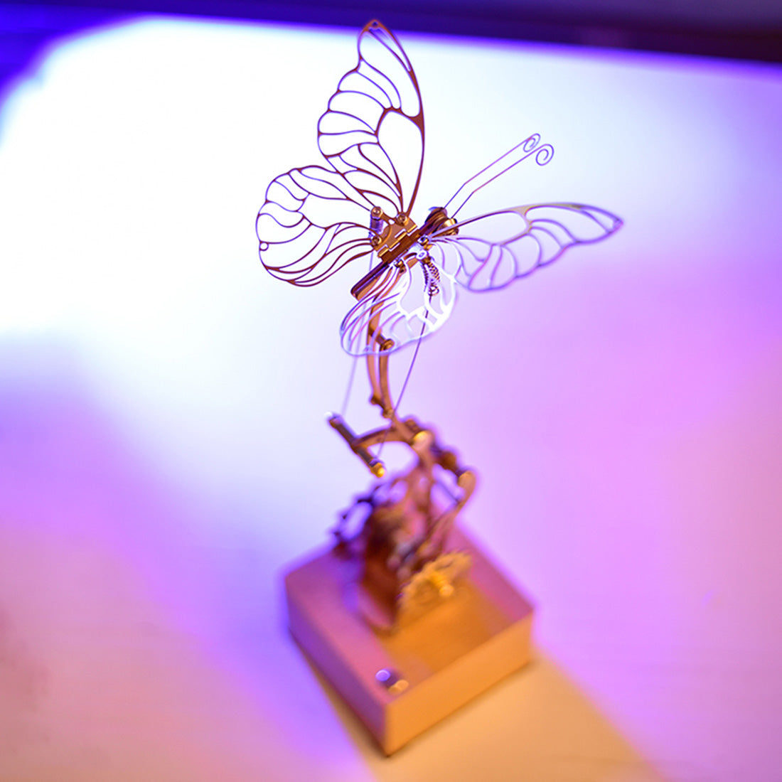 Golden Mechanical Butterfly Metal Model Kits