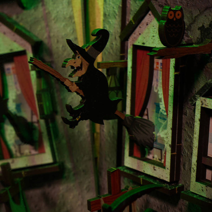 horror-halloween-bookself-alley-3d-diy-puzzle-assembly-model-kit-diorama-booknook-gift