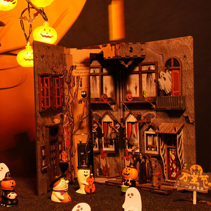 horror-halloween-bookself-alley-3d-diy-puzzle-assembly-model-kit-diorama-booknook-gift
