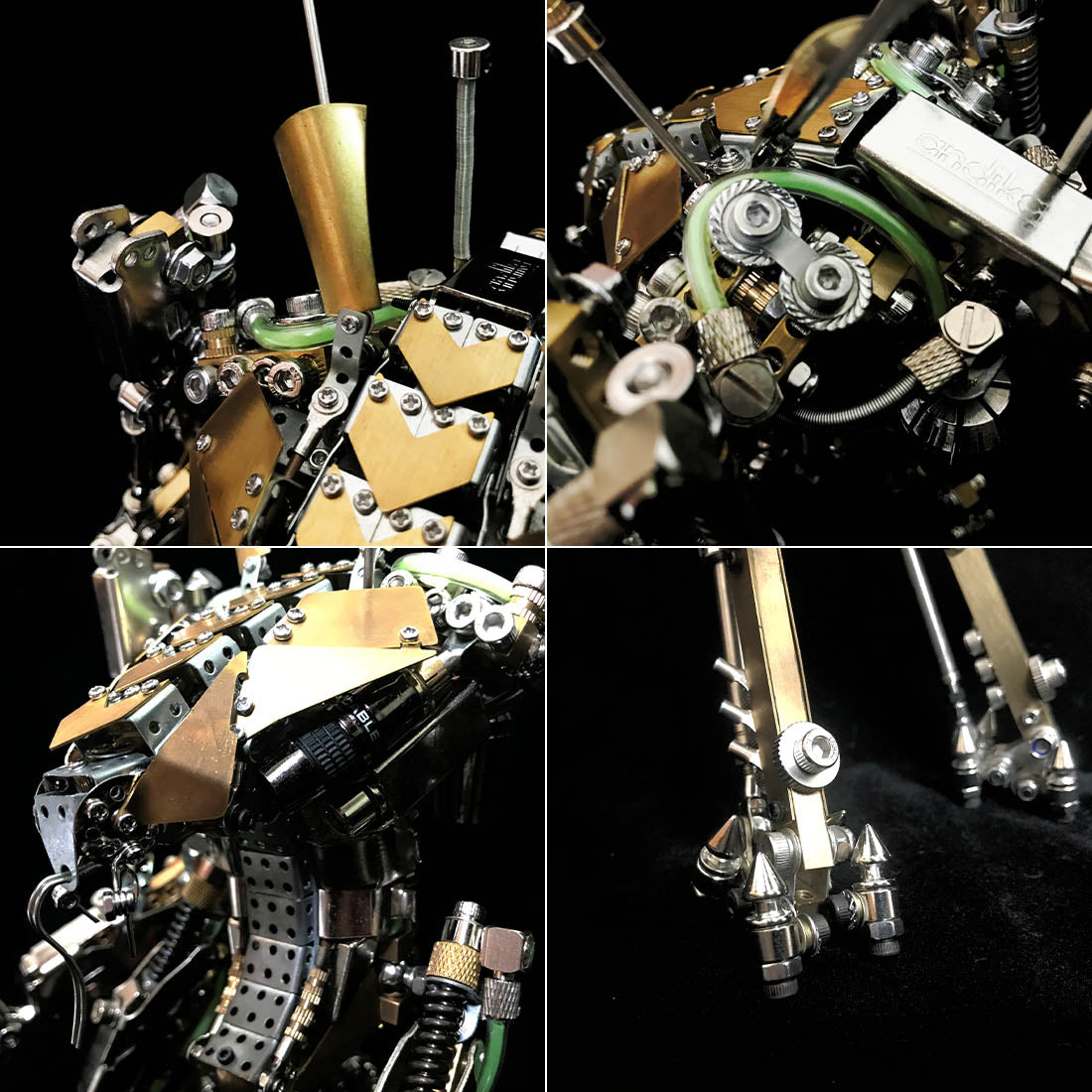 Crick Led Mech Lobster Shrimp Heavy Mech Robot 3D Metal Puzzle LED with Movable Joint