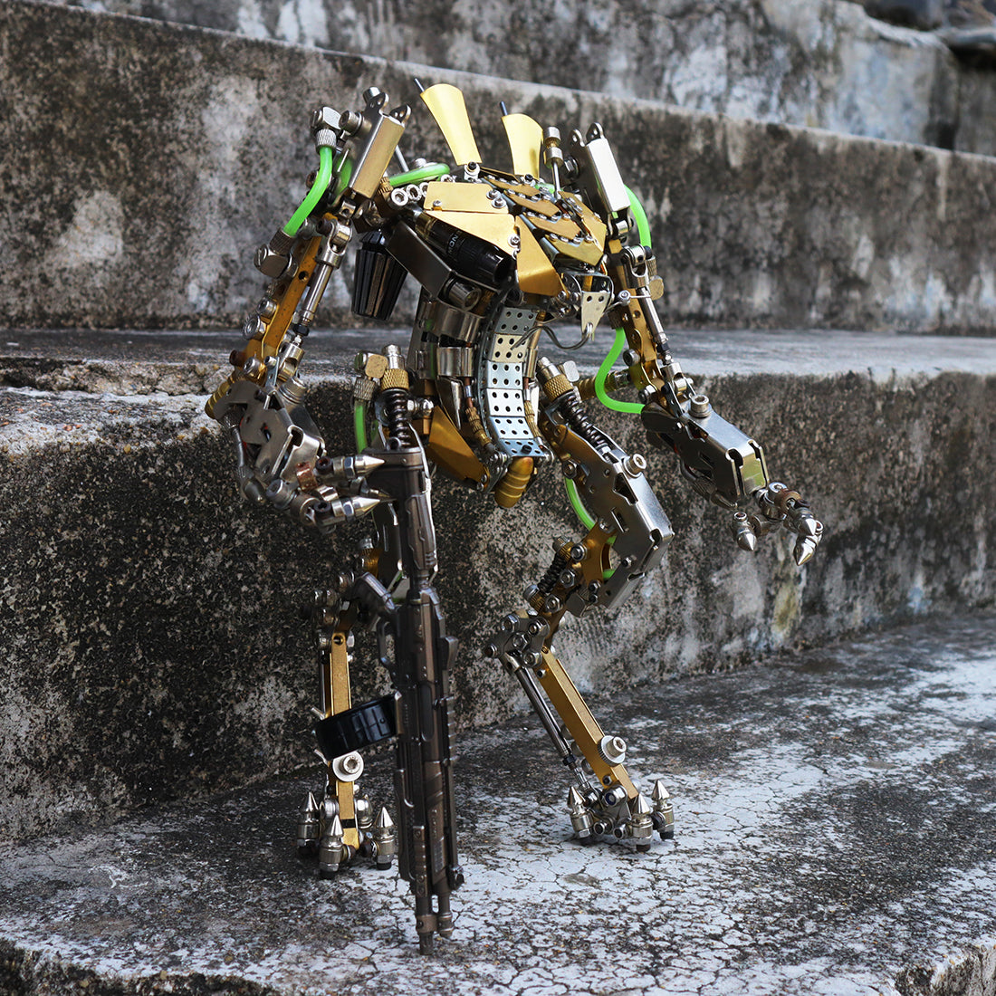 Iconic Led Mech Lobster Shrimp Heavy Mech Robot 3D Metal Puzzle LED with Movable Joint