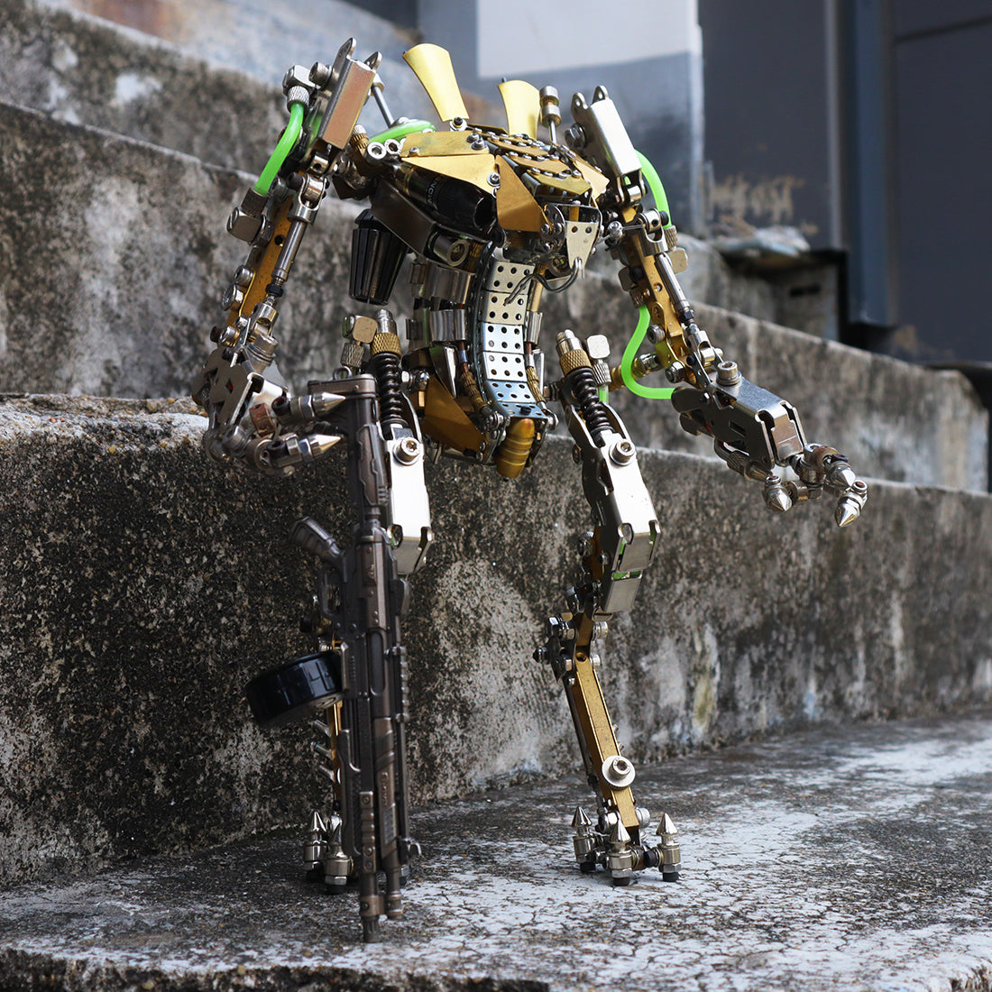 Iconic Led Mech Lobster Shrimp Heavy Mech Robot 3D Metal Puzzle LED with Movable Joint
