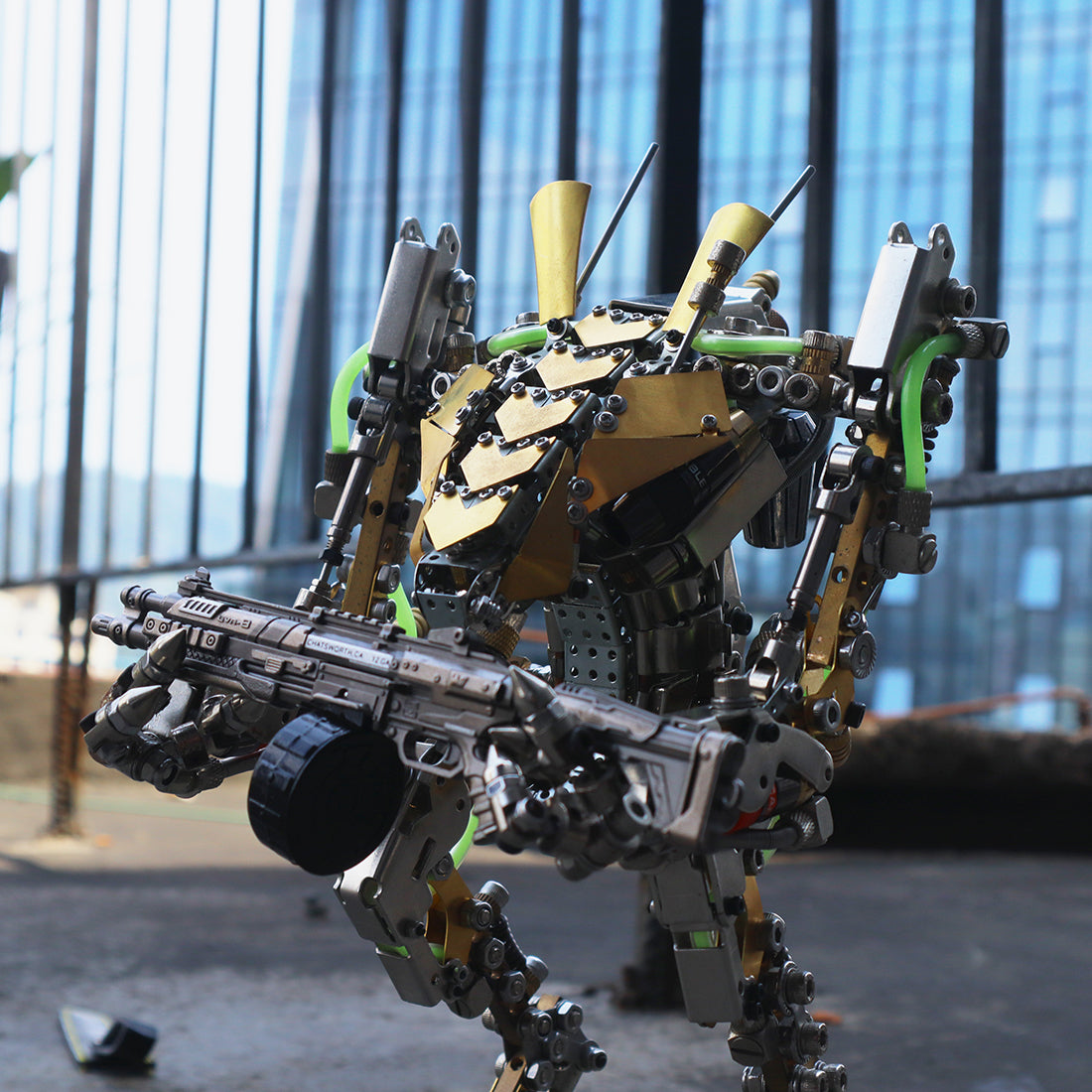 Iconic Led Mech Lobster Shrimp Heavy Mech Robot 3D Metal Puzzle LED with Movable Joint