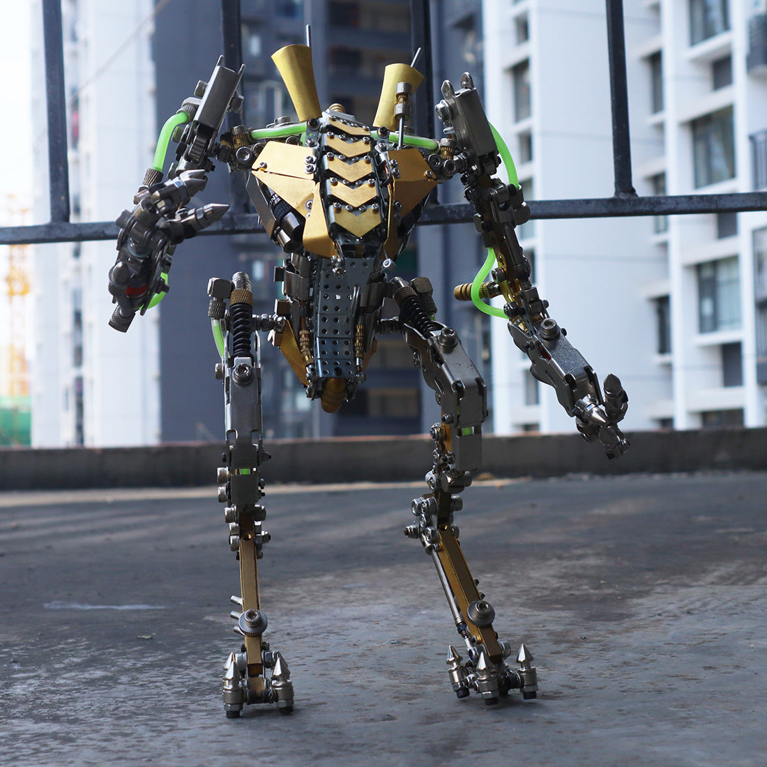 Iconic Led Mech Lobster Shrimp Heavy Mech Robot 3D Metal Puzzle LED with Movable Joint