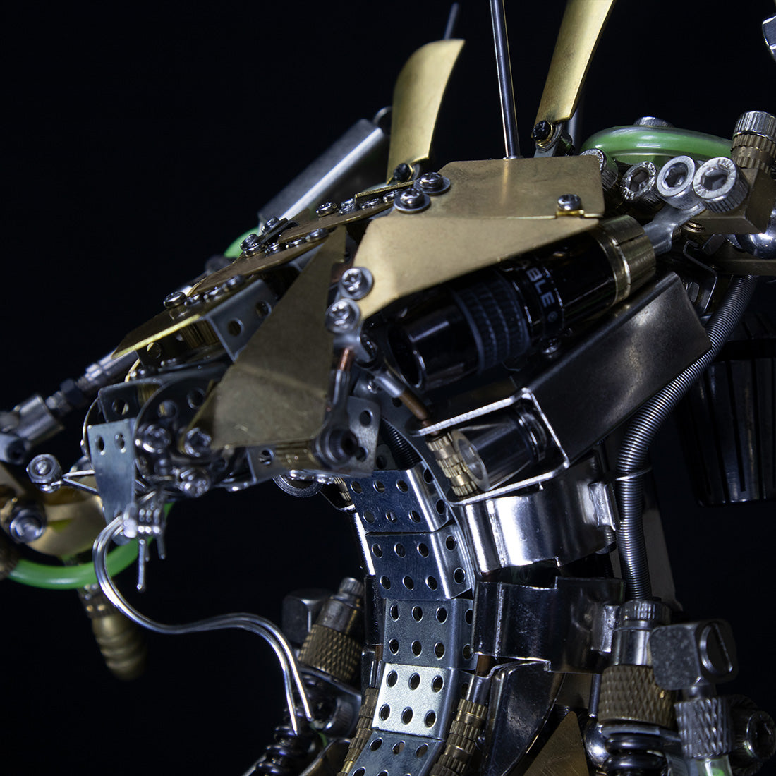 Crick Led Mech Lobster Shrimp Heavy Mech Robot 3D Metal Puzzle LED with Movable Joint