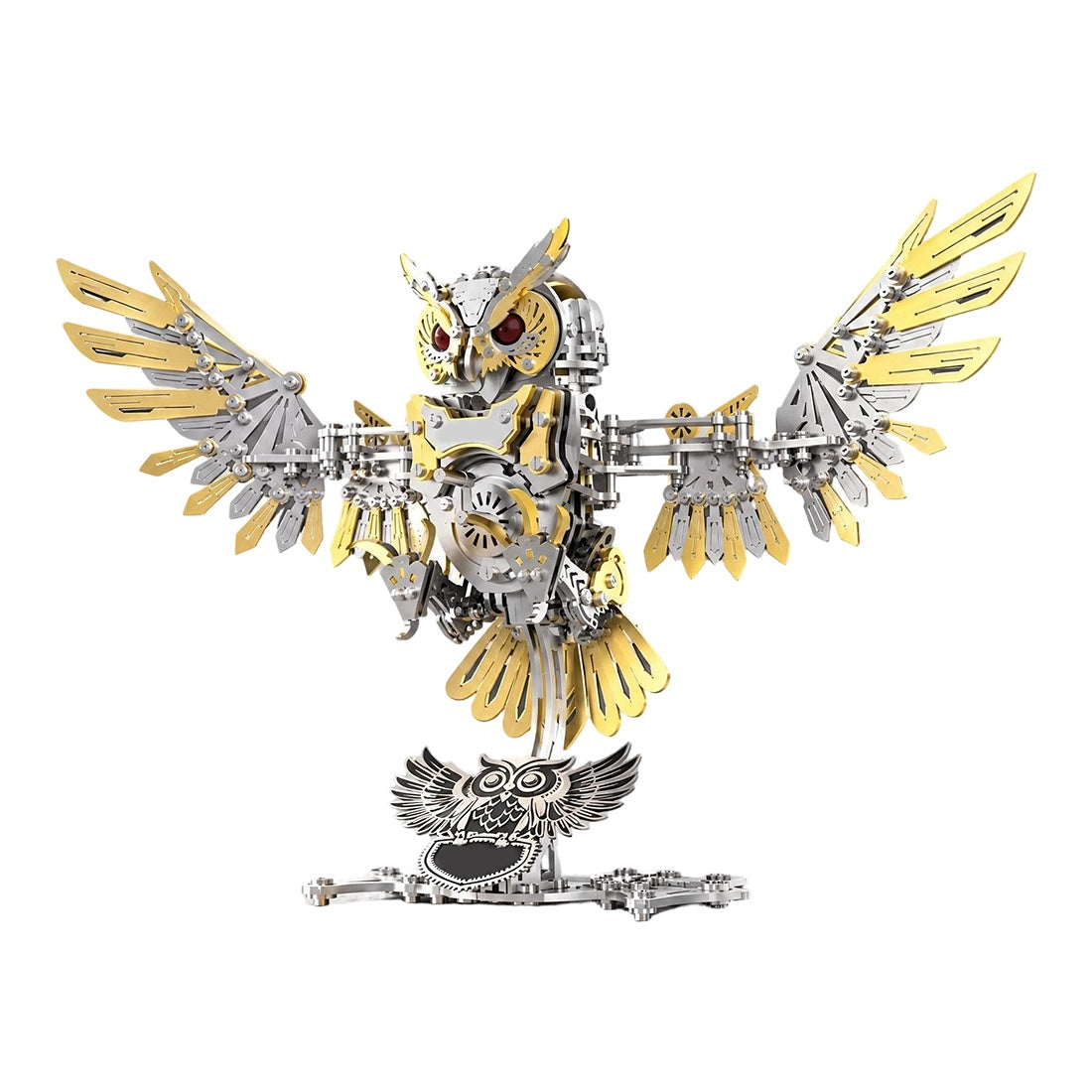 Metal Owl 3D Model DIY Mechanical Assembly Kit 700+ PCS