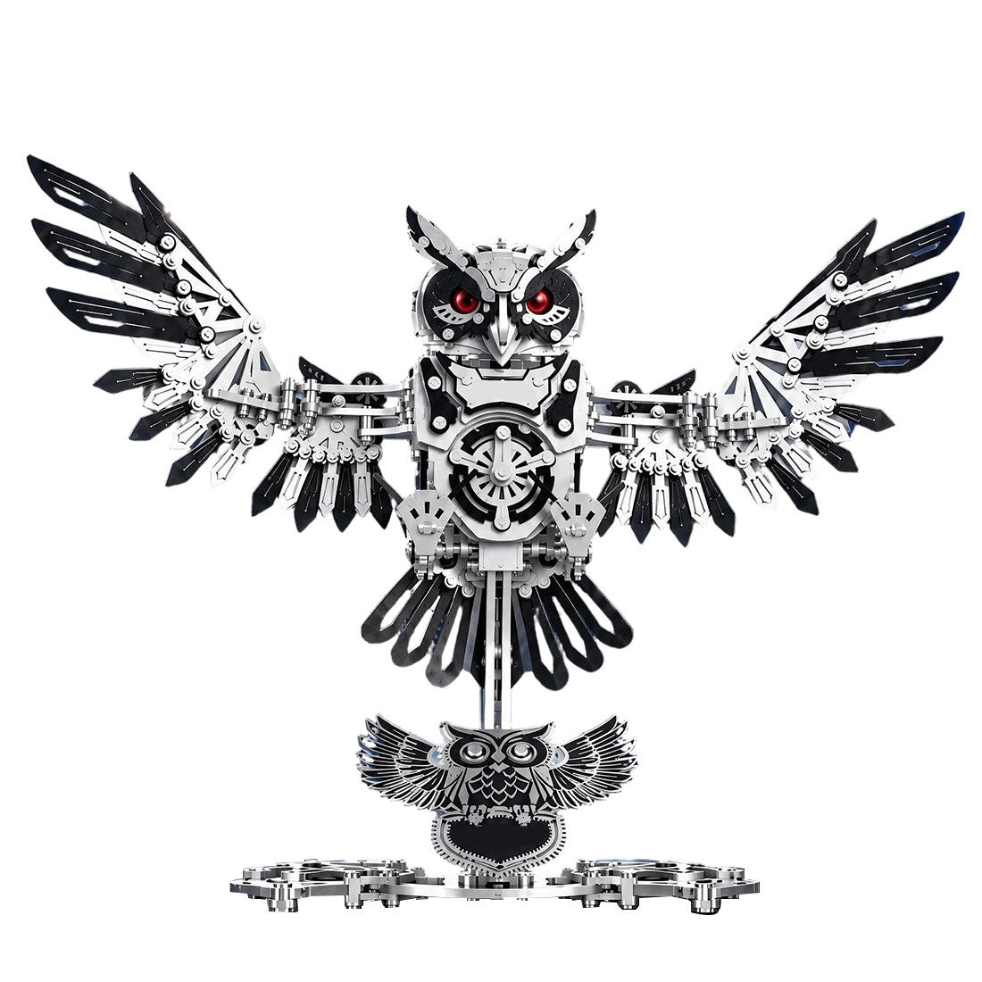 Metal Owl 3D Model DIY Mechanical Assembly Kit 700+ PCS