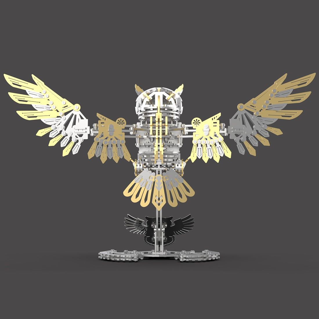 Metal Owl 3D Model DIY Mechanical Assembly Kit 700+ PCS