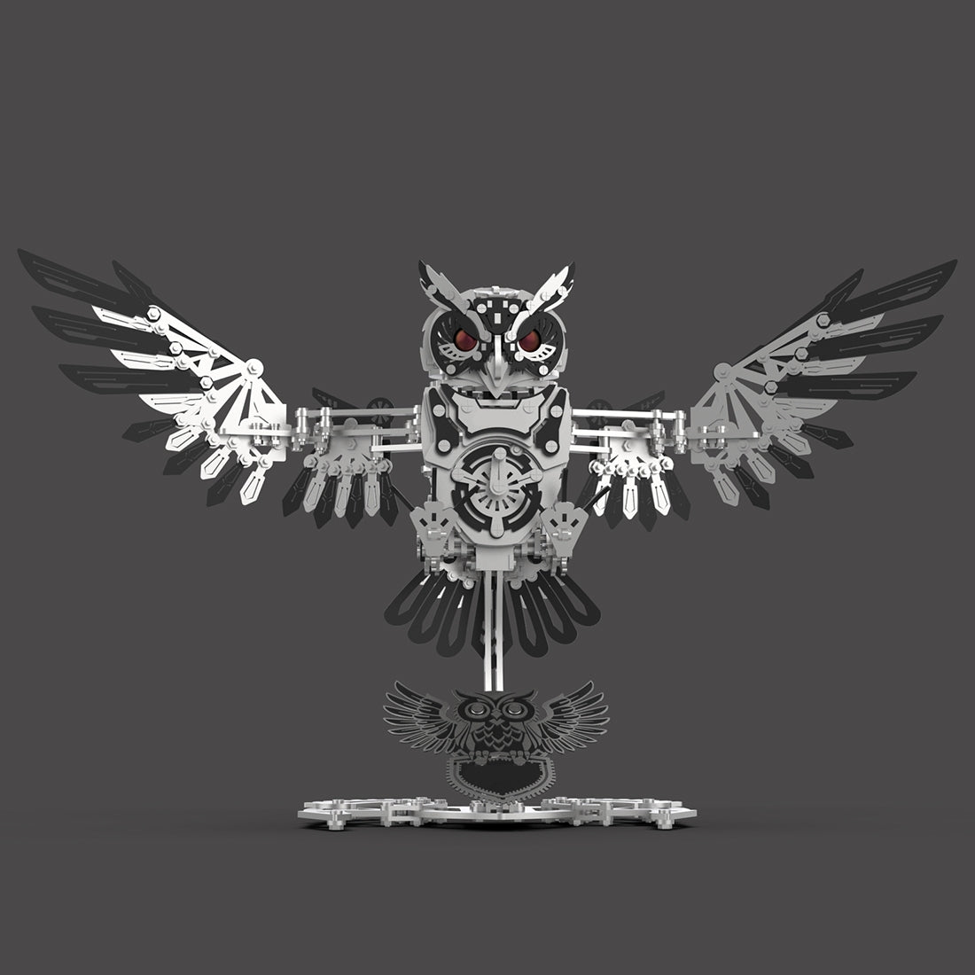 Metal Owl 3D Model DIY Mechanical Assembly Kit 700+ PCS