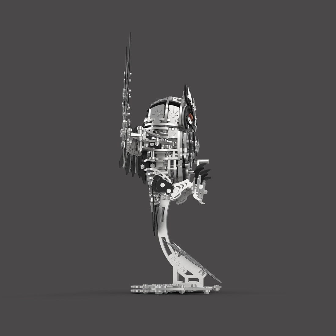 Metal Owl 3D Model DIY Mechanical Assembly Kit 700+ PCS