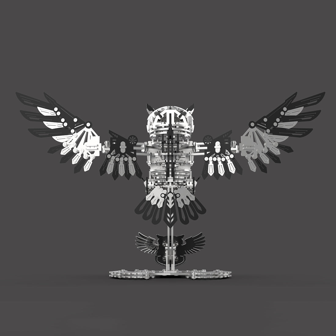 Metal Owl 3D Model DIY Mechanical Assembly Kit 700+ PCS