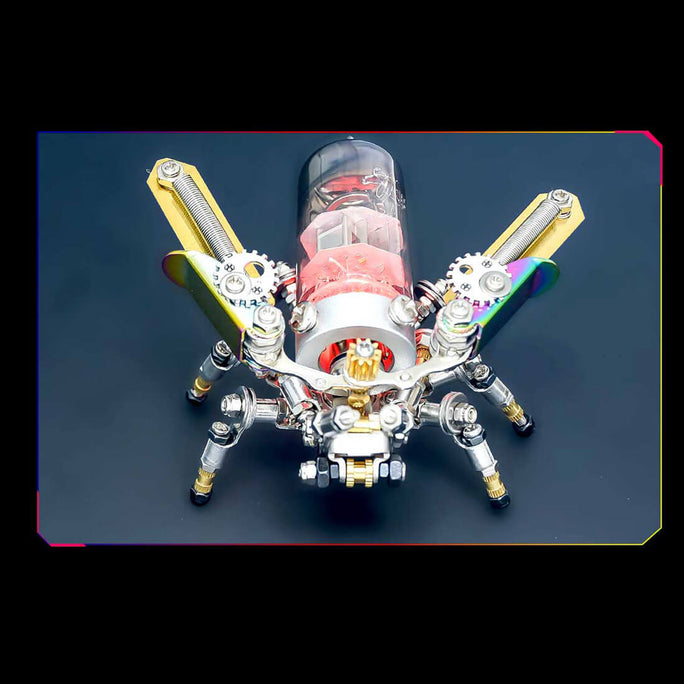 200PCS Mechanical LED Firefly 3D Metal Puzzle Insect Series