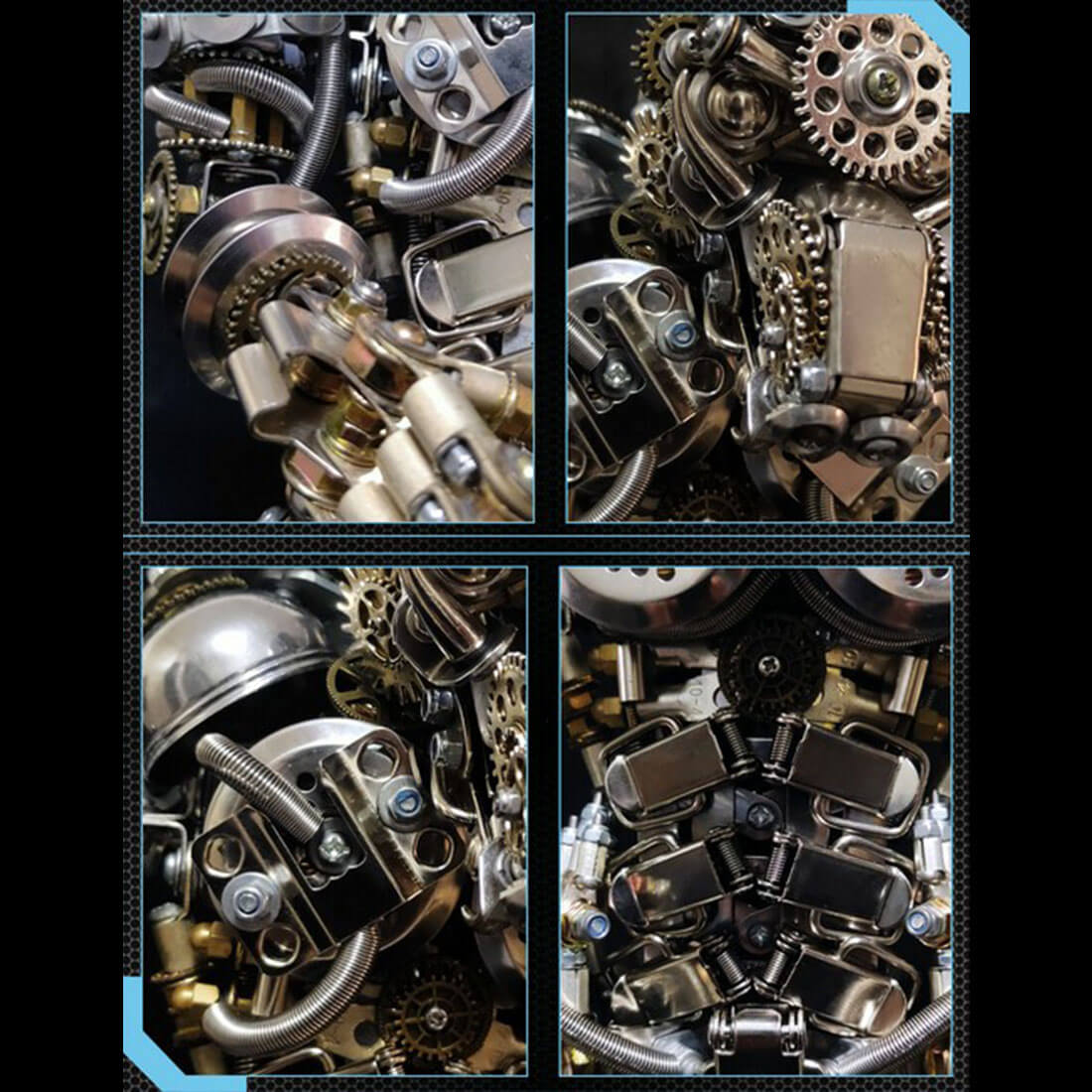 Warium Mod Assembly Machine 3D DIY Metal Assembly Werewolf Beast Fight with Monkey King Wukong Mod