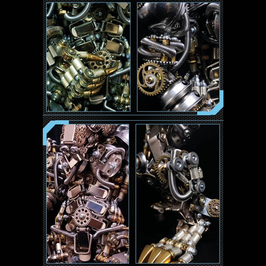 Warium Mod Assembly Machine 3D DIY Metal Assembly Werewolf Beast Fight with Monkey King Wukong Mod