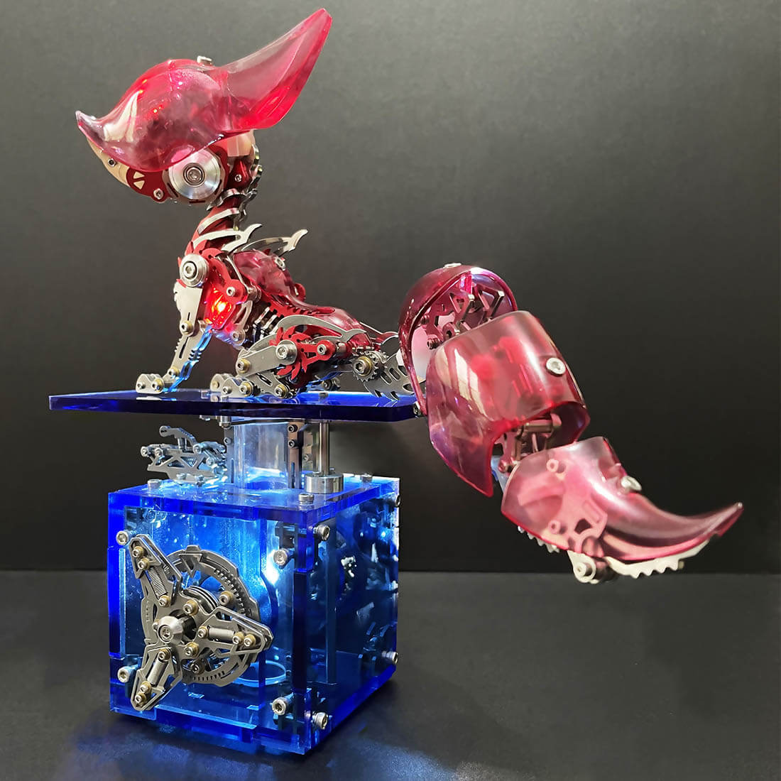 DIY Linglong Fox Hanfei 3D Assembly Mechanical Model Creative Toy Set (339PCS/Red)