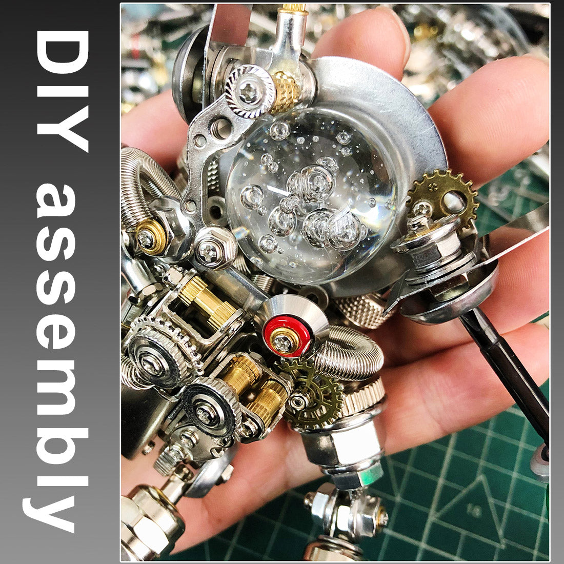 Mechanical Aerospace Rabbit Sci-fi Punk Female Astronaut 3D Metal Puzzle 500CS