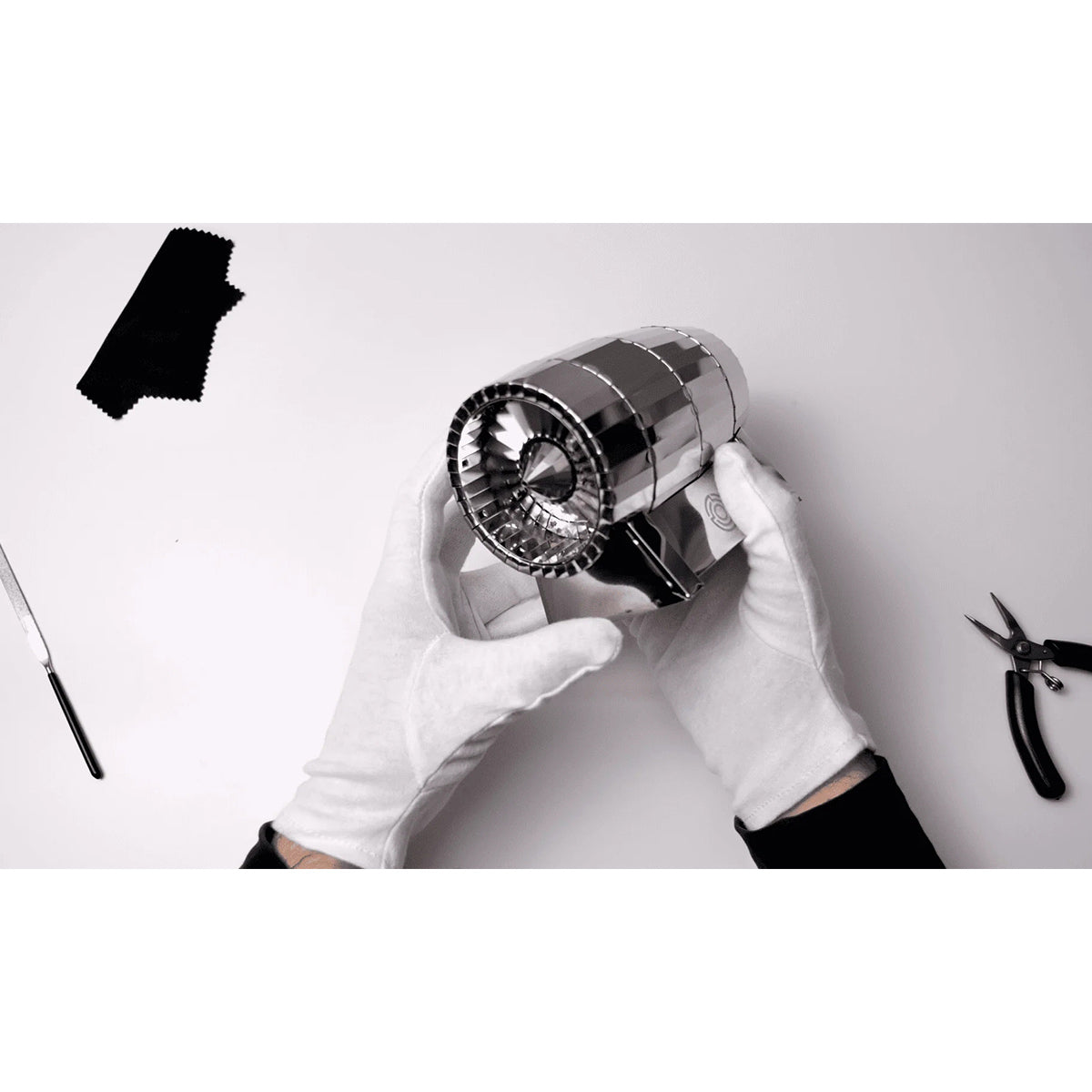 3D Metal American Jet Turbine Model Building Kits for Aviation Lovers 58PCS