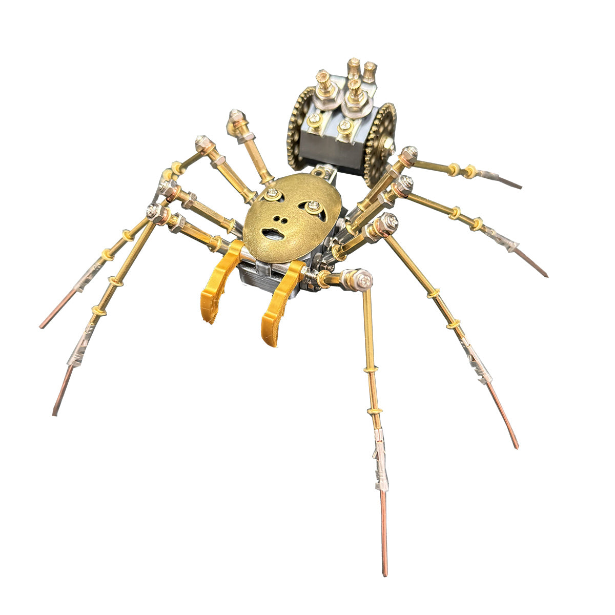3D Metal Cyborg Human-face Spider Model Kit for Halloween 186PCS