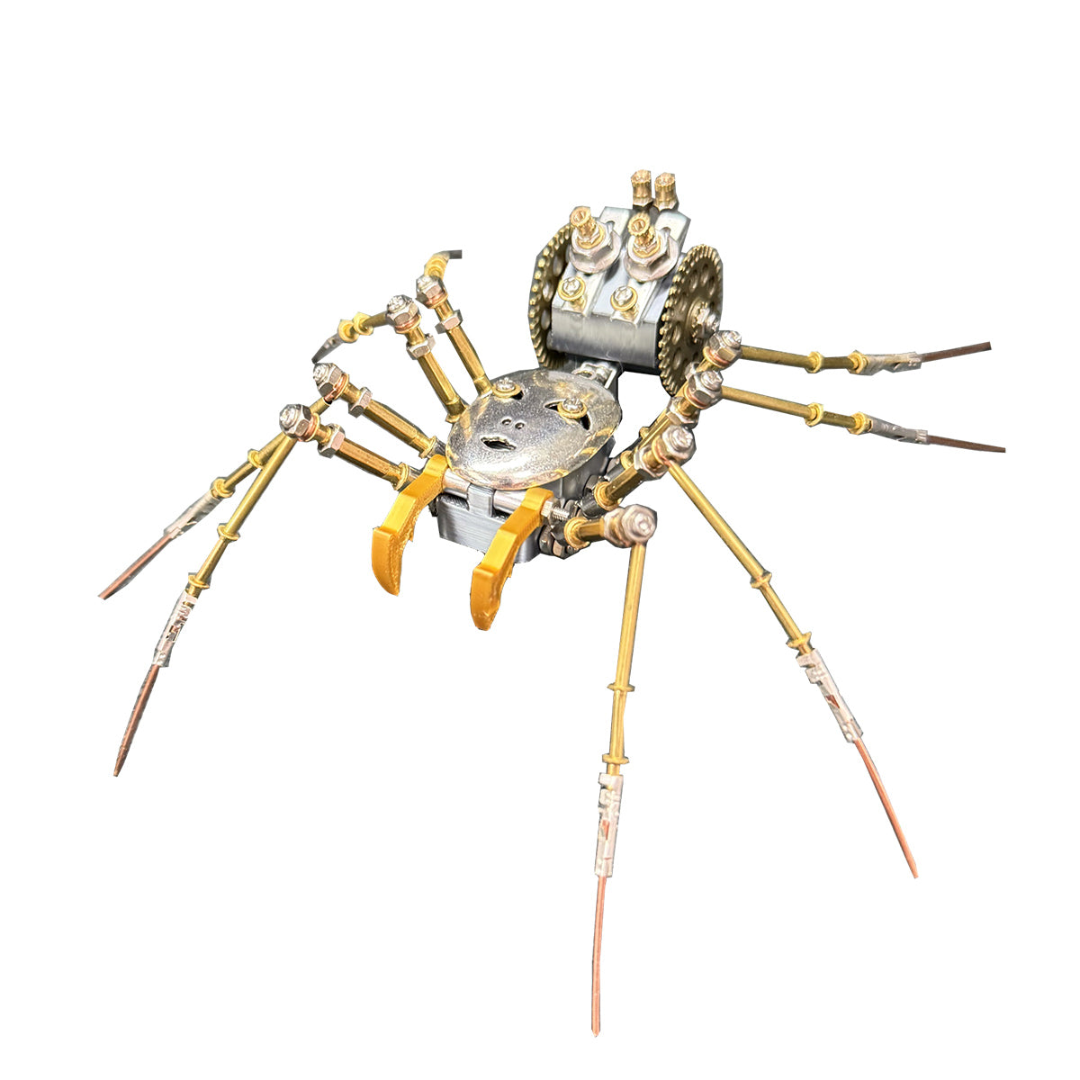 3D Metal Cyborg Human-face Spider Model Kit for Halloween 186PCS