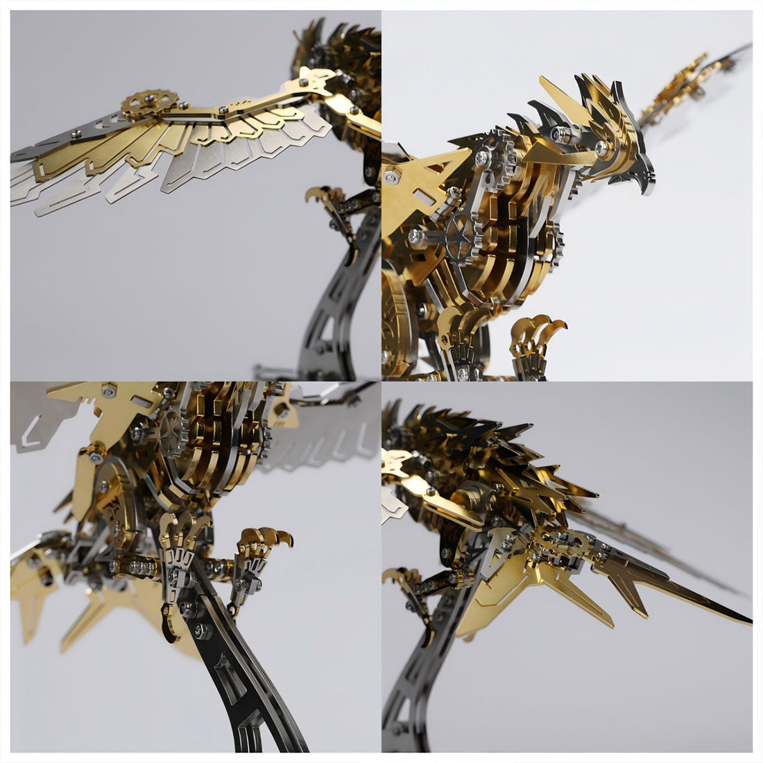 3D Metal Falconry Predator Mechanical Assembly Bird Model DIY Kits