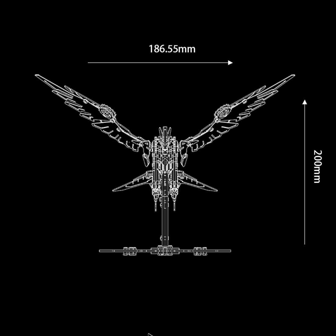 3D Metal Falconry Predator Mechanical Assembly Bird Model DIY Kits