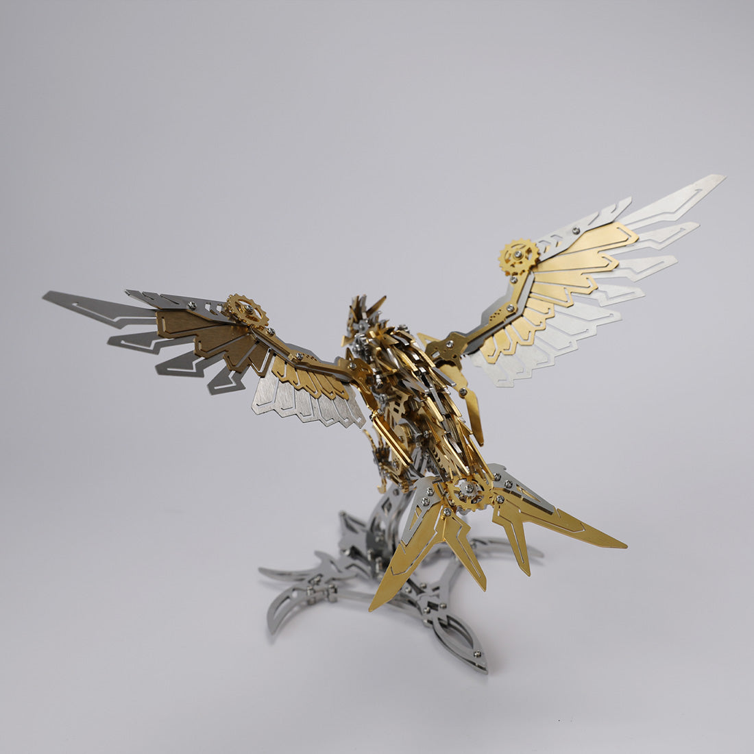 3D Metal Falconry Predator Mechanical Assembly Bird Model DIY Kits