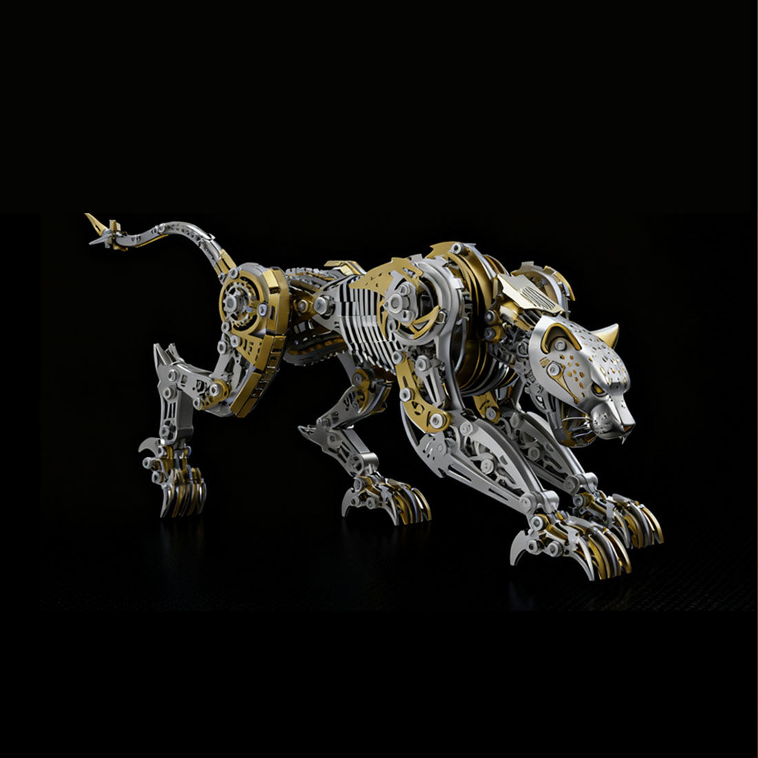 3D Metal Mechanical Angry Leopard Predator Model Kit for Adults 506PCS