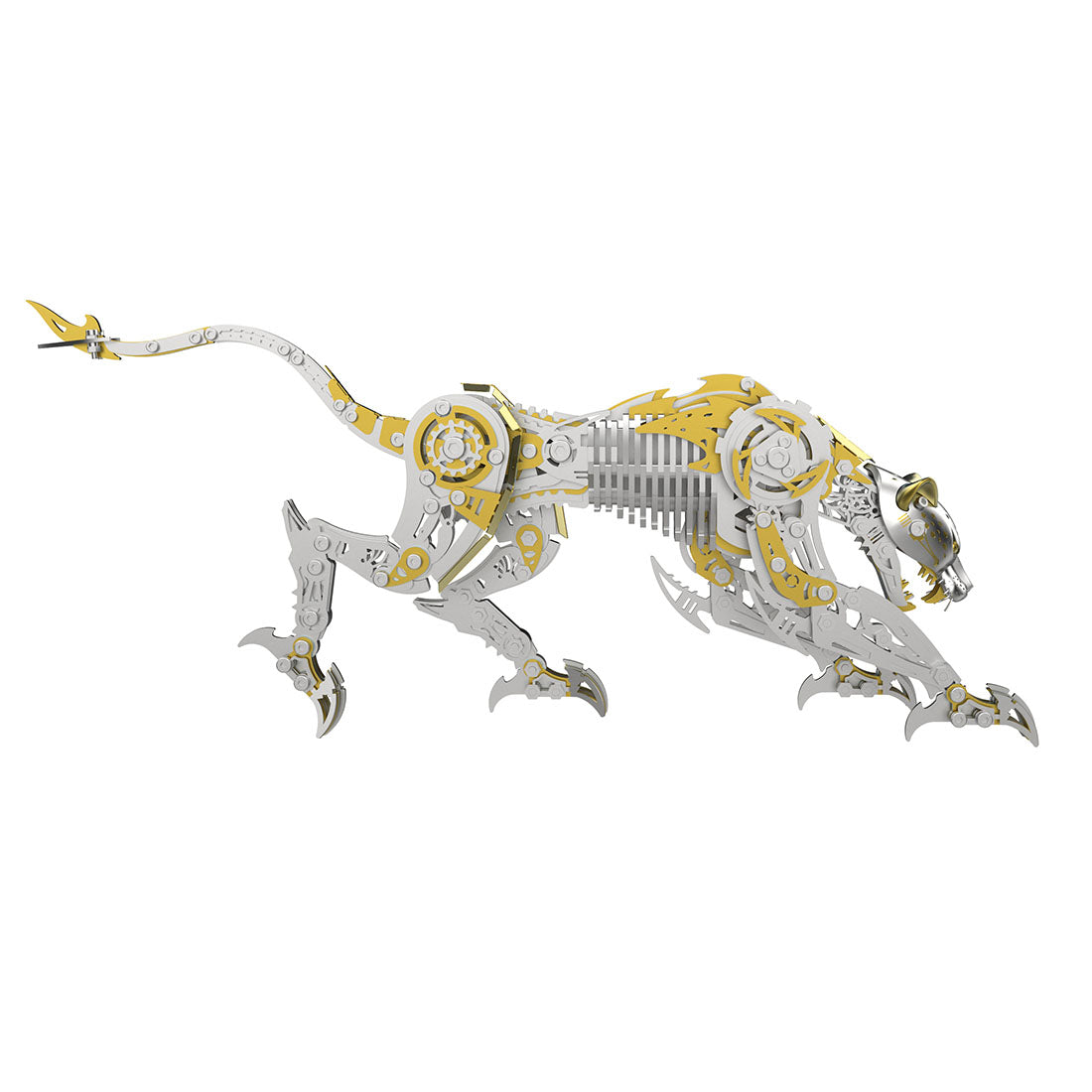 3D Metal Mechanical Angry Leopard Predator Model Kit for Adults 506PCS
