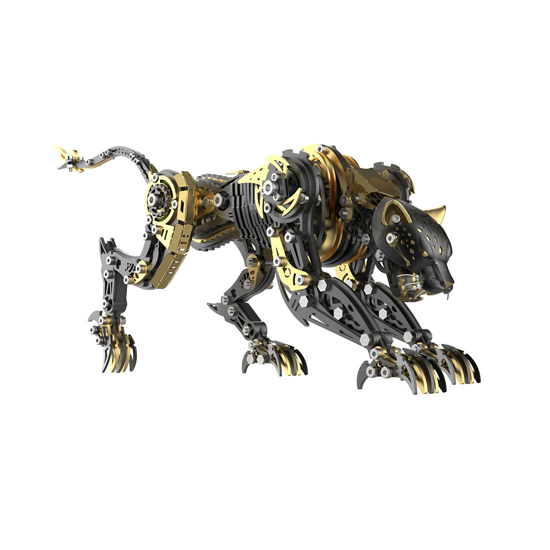 3D Metal Mechanical Angry Leopard Predator Model Kit for Adults 506PCS