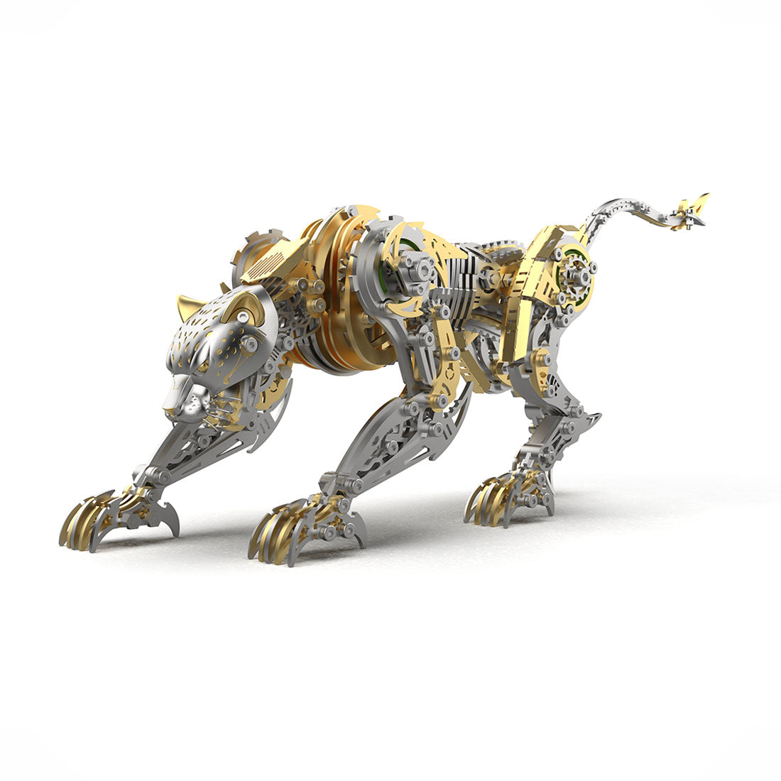 3D Metal Mechanical Angry Leopard Predator Model Kit for Adults 506PCS