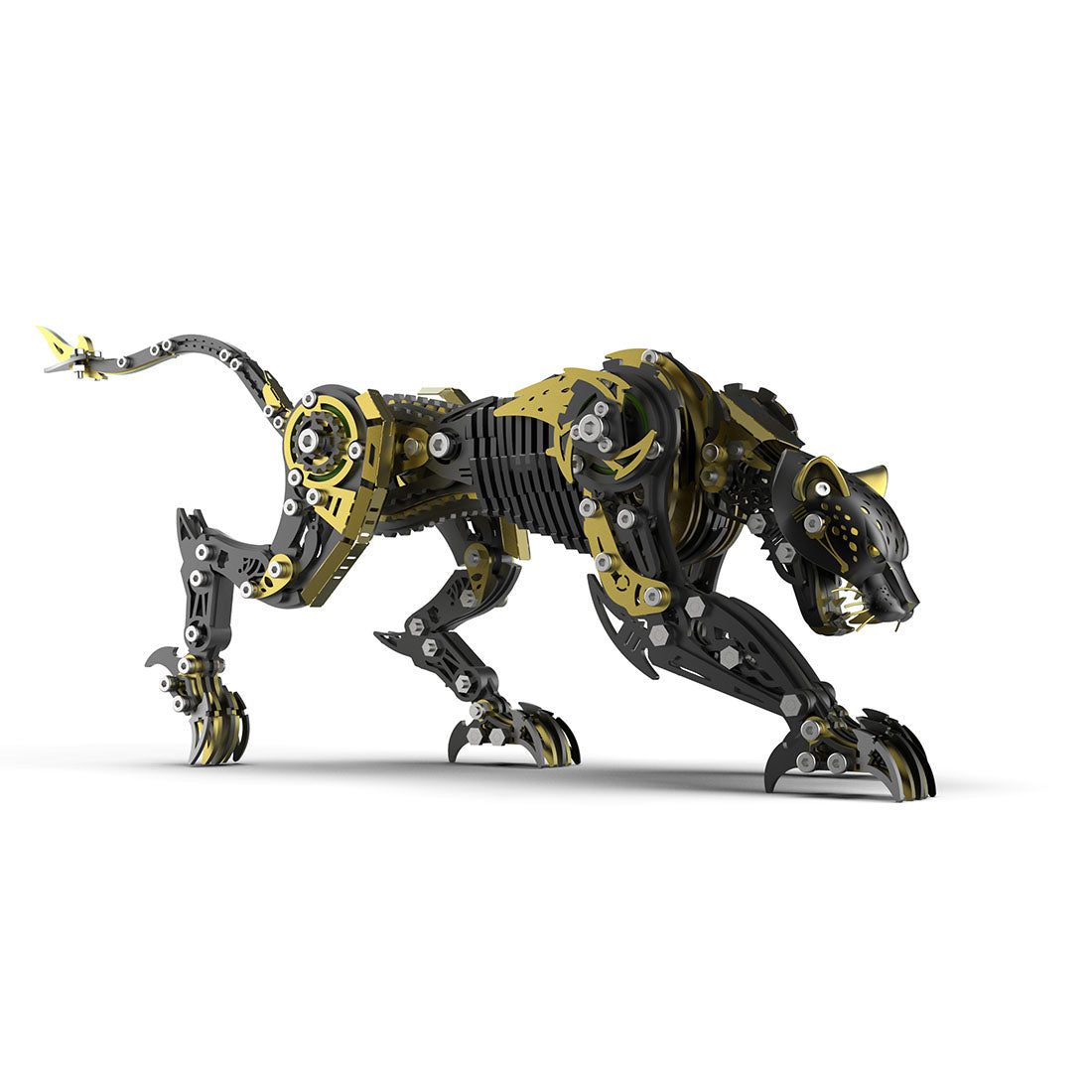 3D Metal Mechanical Angry Leopard Predator Model Kit for Adults 506PCS