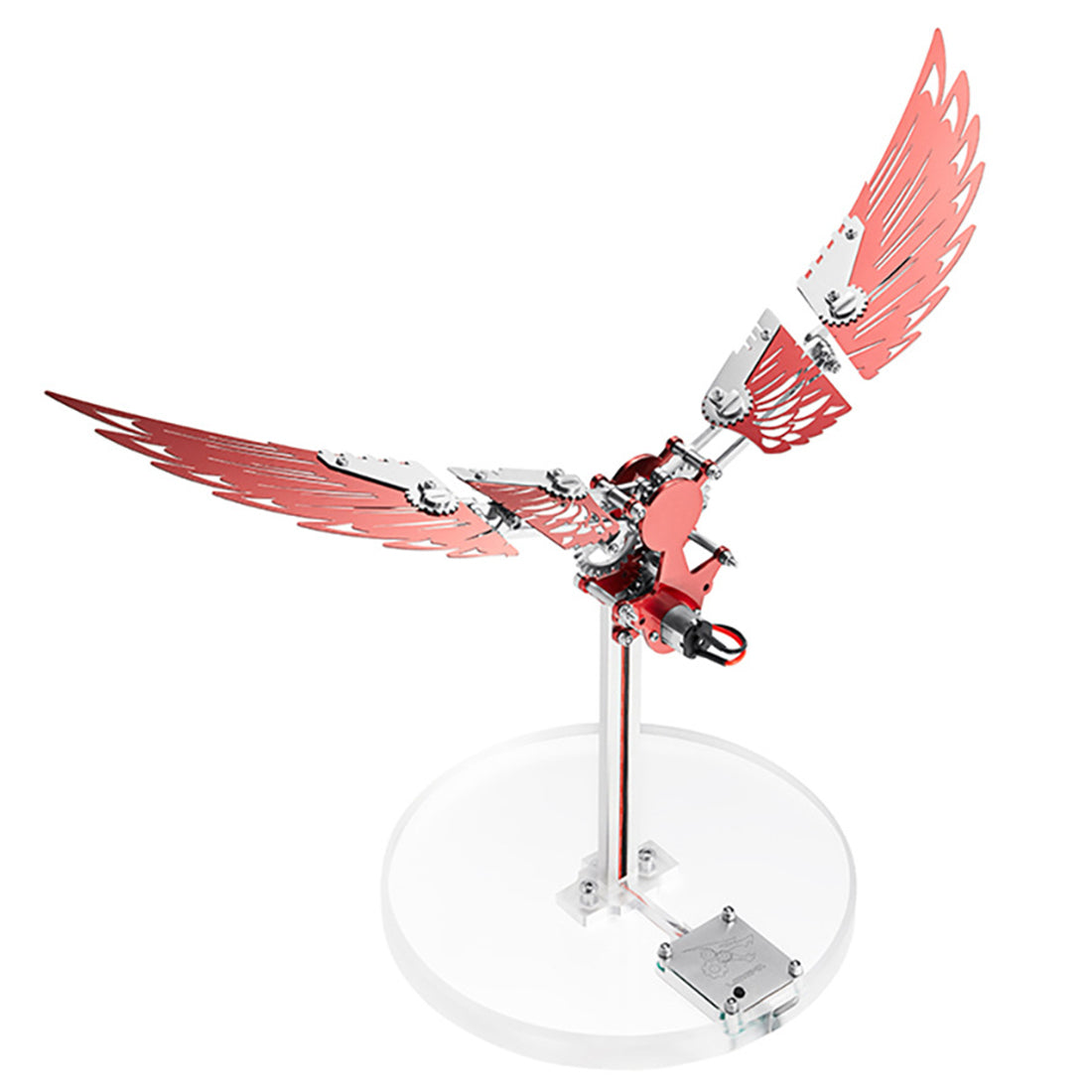 3D Metal Mechanical Mini Ornithopter Assembly Kinetic Model Kit