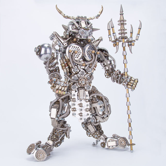 3D Metal Minotaur Mode Kits Bull-Headed Monster Beast Fight with Monkey King Wukong Difficult Puzzle
