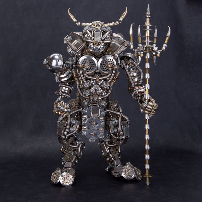 3D Metal Minotaur Mode Kits Bull-Headed Monster Beast Fight with Monkey King Wukong Difficult Puzzle