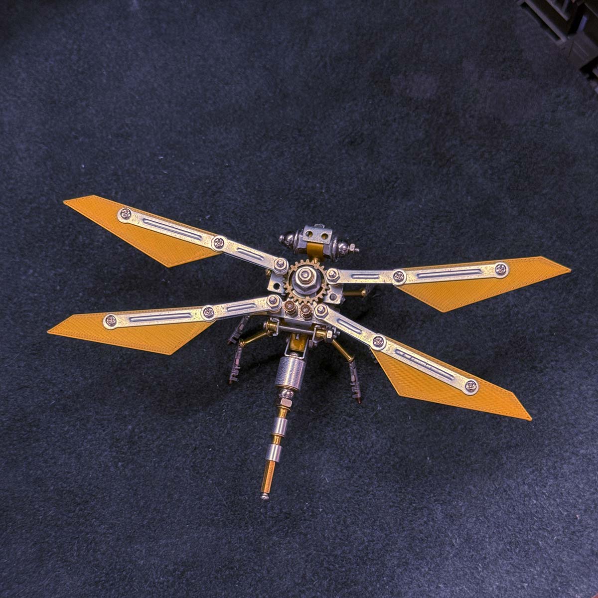 3D Metal Punk Dragonfly Model Building Kit for Beginner