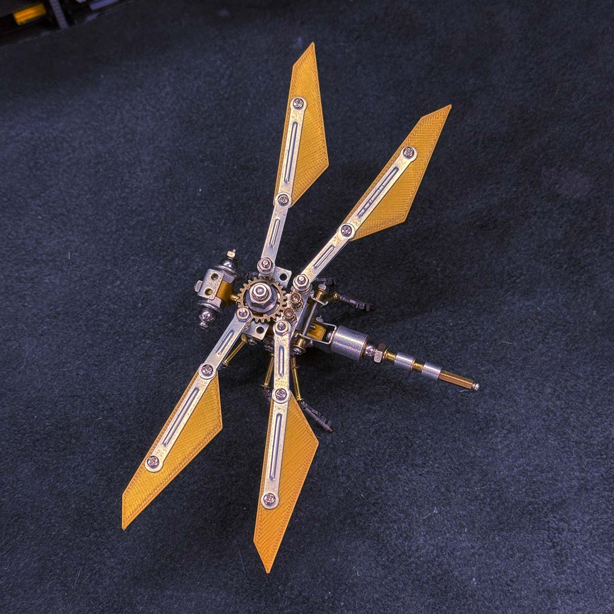3D Metal Punk Dragonfly Model Building Kit for Beginner