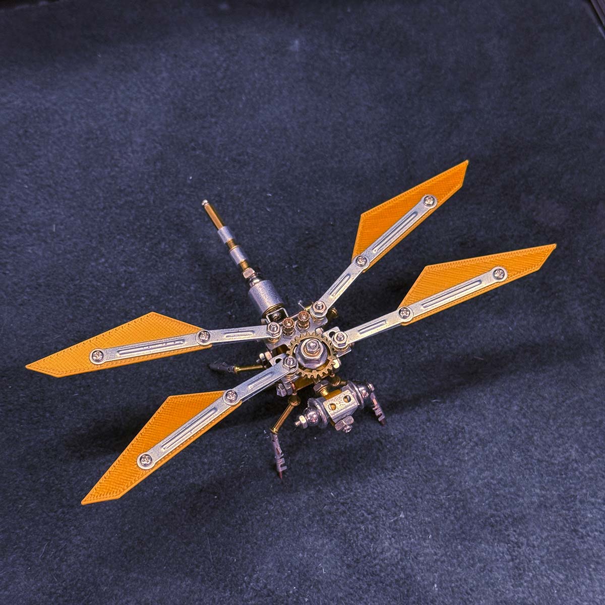 3D Metal Punk Dragonfly Model Building Kit for Beginner