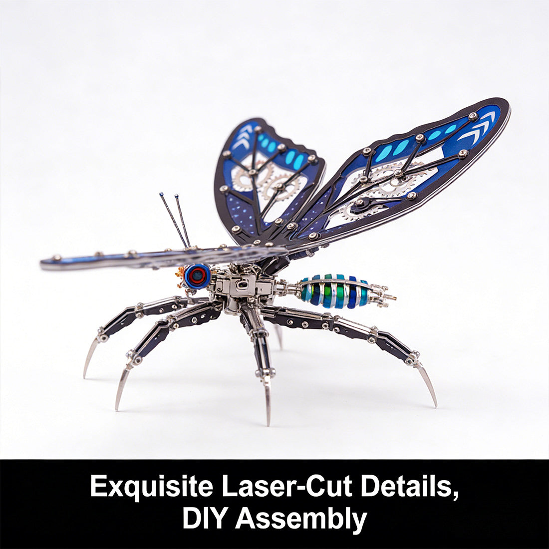 3D Stainless Steel Swallowtail Butterfly Metal Model Kits