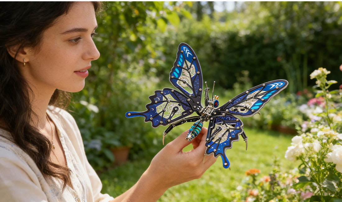 3D Stainless Steel Swallowtail Butterfly Metal Model Kits