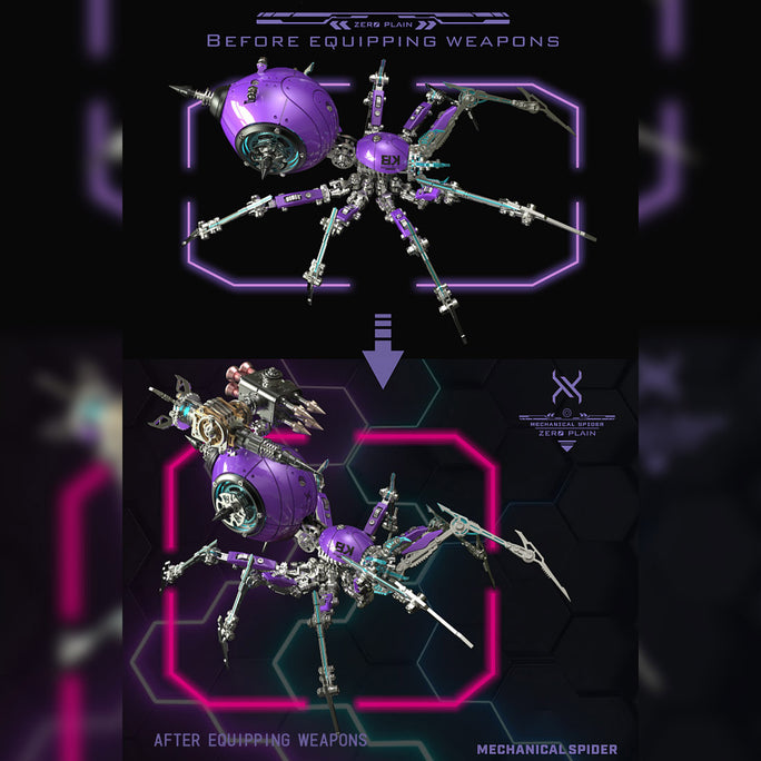 3D Steampunk Mechanical War Spider Tarantula Spider Model Building Kits for Adults
