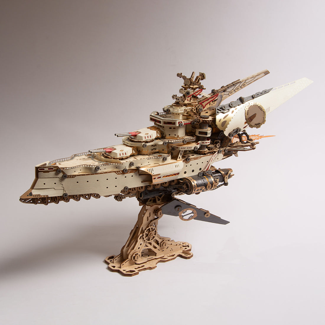3D Wooden Paper Space Battleship Model Kit (912PCS)