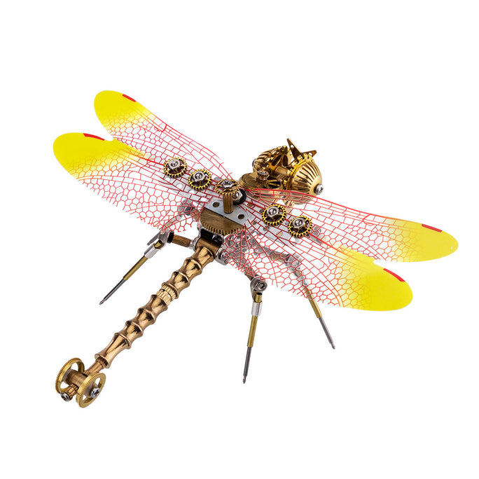 3pcs/set Steampunk mini Dragonfly 3D Metal Puzzle Mystery Box